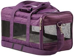 Sherpa Travel Original Deluxe Airline Approved Pet Carrier, Plum, Medium (Frustration Free Packa ...