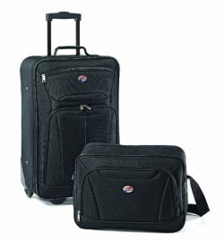 American Tourister Fieldbrook II Softside Luggage, Black, 2-Piece Set